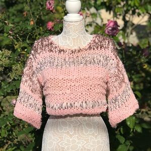 Anthropologie crop top sweater
